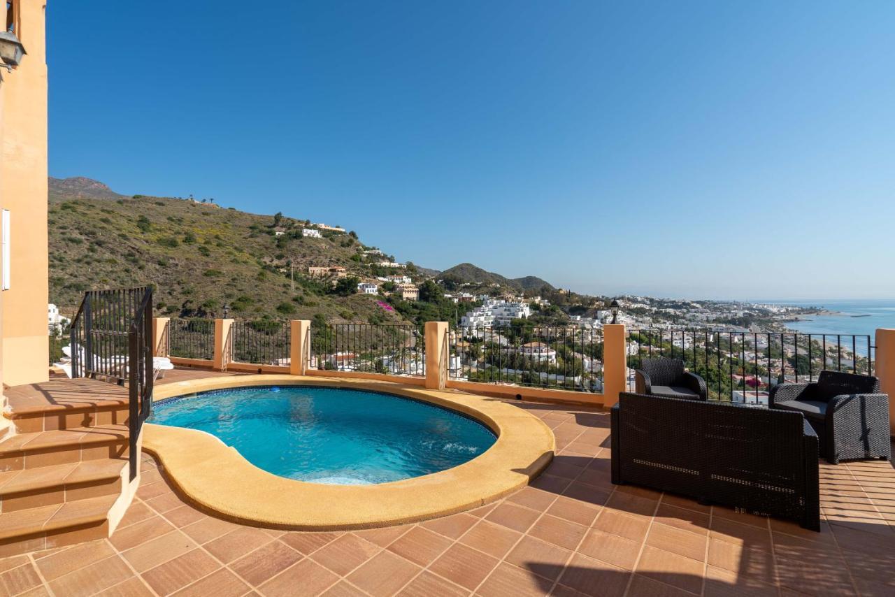 Chalet Con Vistas Al Mar Y Piscina Mojácar Exterior foto